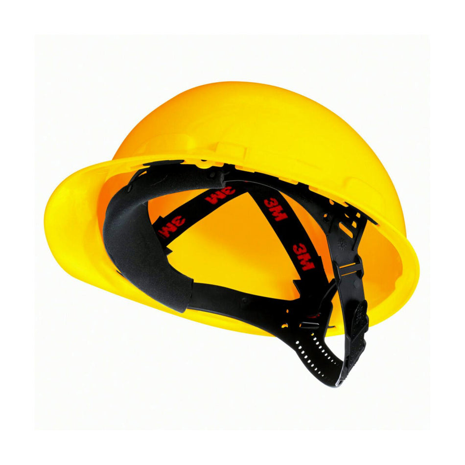 3M 4-Point Ratchet Safety Hard Hat Yellow - CHHYH1-12-DC