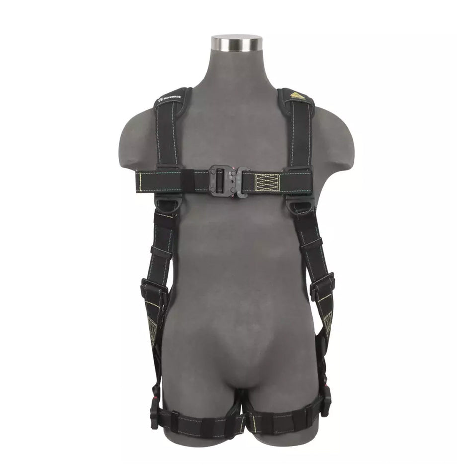 Safewaze Arc Flash Full Body Harness: DE 1D, DE QC Chest/Legs - 022-1982