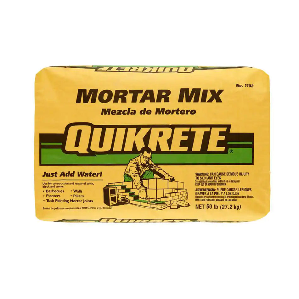 Quikrete Mortar Mix - 60 lb Bag - 1102