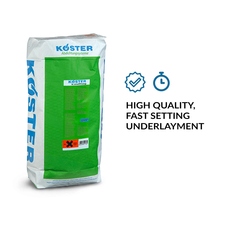 Koster Level Strong SLU - Self-leveling, Cementitious Underlayment - 50 lb - SL 292 022