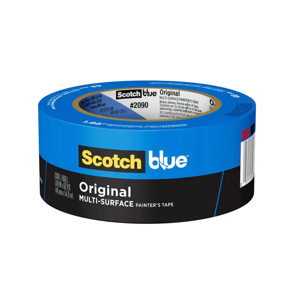 3M ScotchBlue Original Multi-Surface Painter's Tape 2090 - 1.88 In. x 60 Yds.