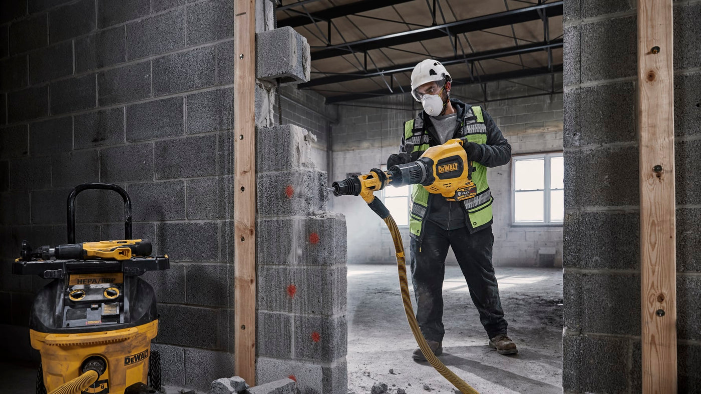 NEW FROM DEWALT - 60V MAX* 27 lbs. Cordless SDS MAX Chipping Hammer and 60V MAX* 38 lbs. Cordless 1-1/8 HEX Breaker Hammer