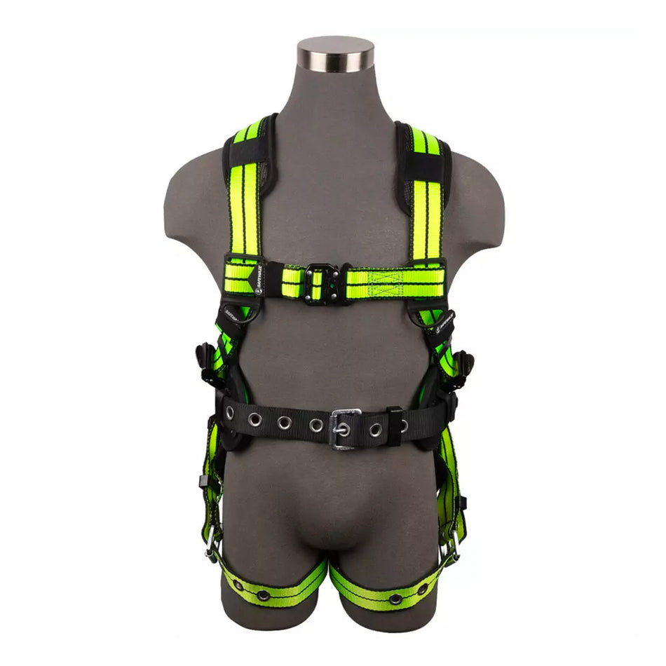 Safewaze PRO+ Construction Harness: 1D, QC Chest, TB Legs 021-1435