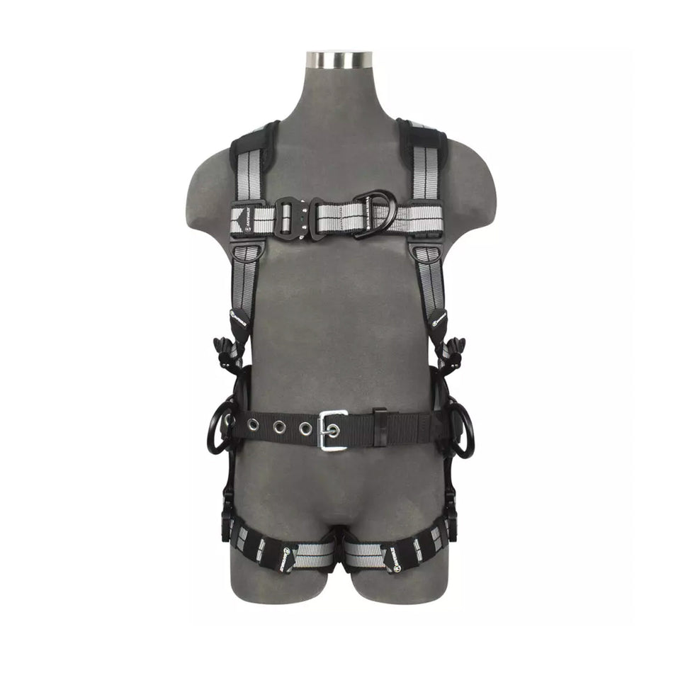 Safewaze PRO+ Slate Construction Harness: Alu 3D, Alu QC Chest, Alu FD, Alu QC Legs - 021-1827