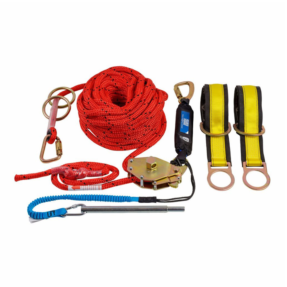 Palmer Safety 4 Person 100 ft. Rope Horizontal Lifeline System - A300400