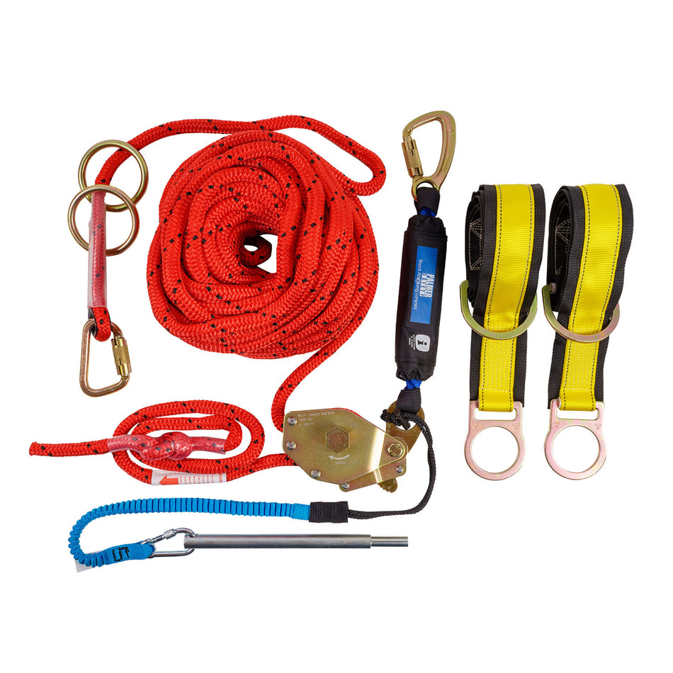 Palmer Safety 2 Person 100 ft. Rope Horizontal Lifeline System - A300200