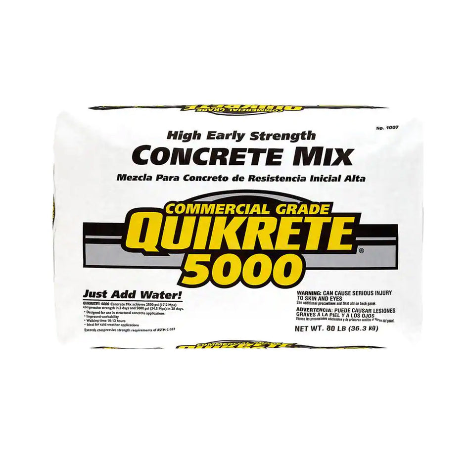 Quikrete 5000 Concrete Mix - 80 lb Bag - 1007
