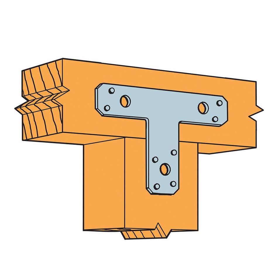 Simpson Strong-Tie 5 in. h X 6 in. w - 14 Ga. Galvanized Steel T Strap - 66T