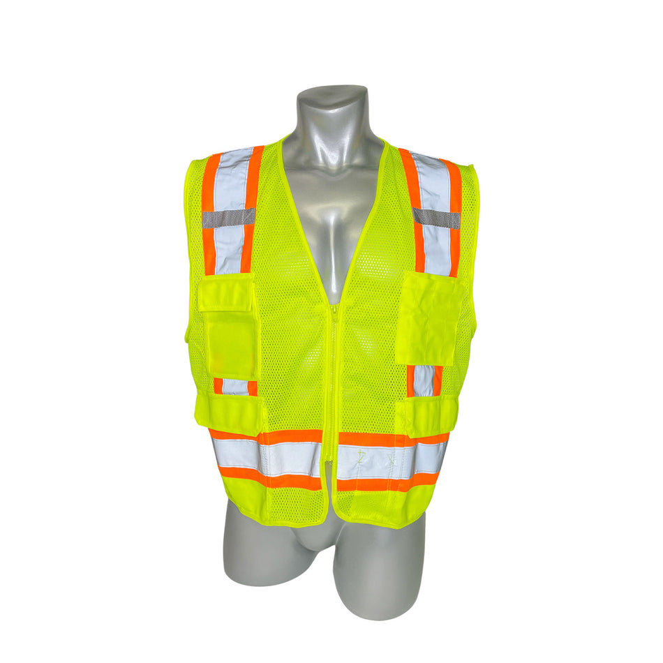 Palmer Safety Two Tone Class 2 Surveyors, Type R, Safety Vests With 8 Pockets - SVL6