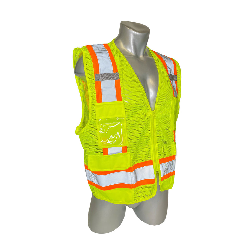 Palmer Safety Two Tone Class 2 Surveyors, Type R, Safety Vests With 8 Pockets - SVL6