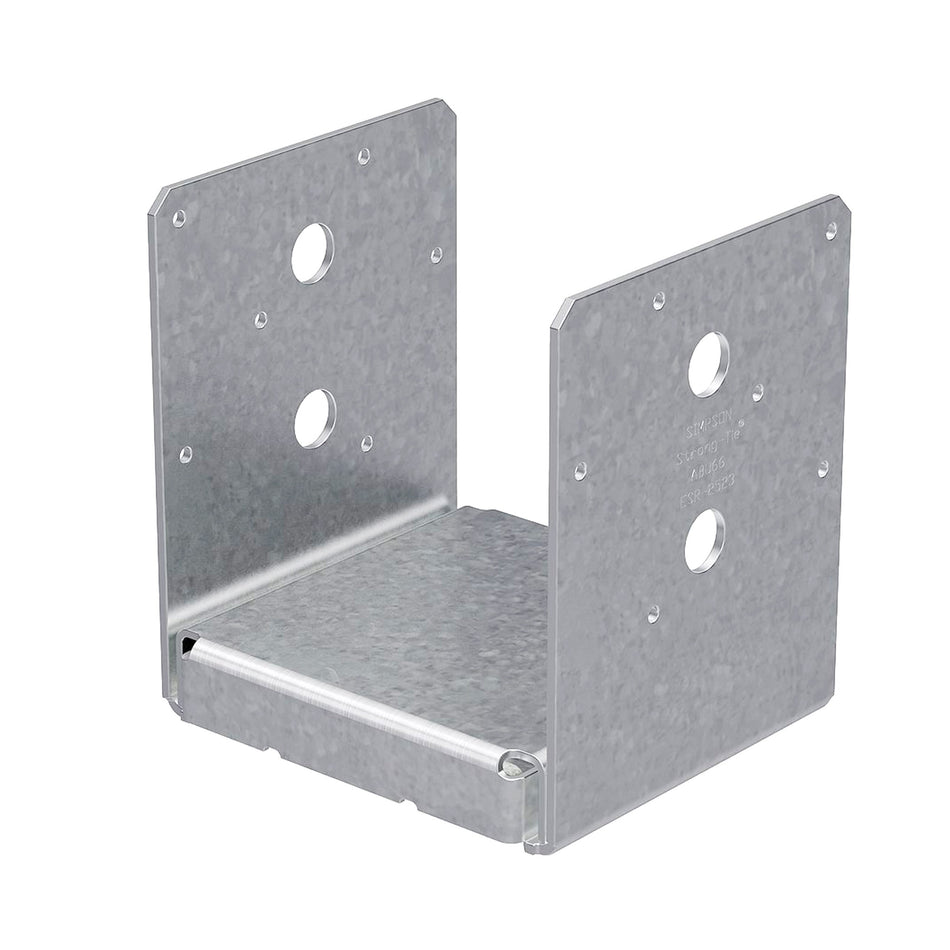 Simpson Strong-Tie ZMax 3.13 in. H X 5.5 in. W 12 Ga. Galvanized Steel Post Base - ABU66Z