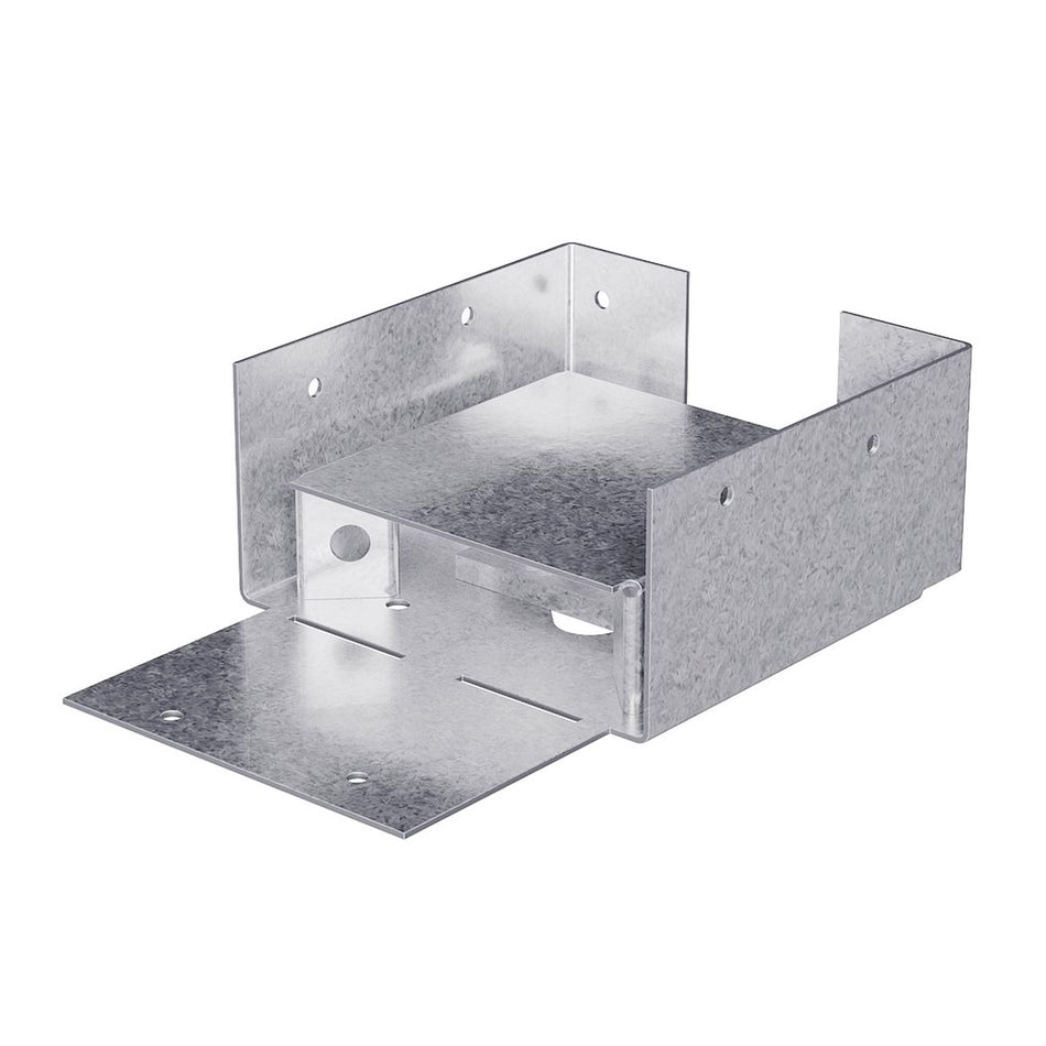 Simpson Strong-Tie ZMax 2.25 in. H X 3.56 in. W 16 Ga. Galvanized Steel Post Base - ABW44Z