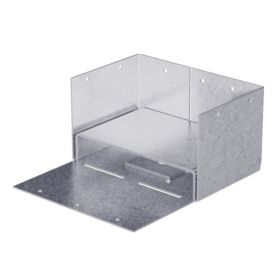 Simpson Strong-Tie ZMax 4 in. H X 6 in. W 12 Ga. Galvanized Steel Post Base - ABW46Z