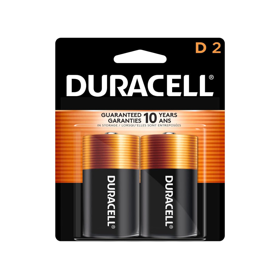 Duracell - 2 Coppertop D Cell Batteries - 2D