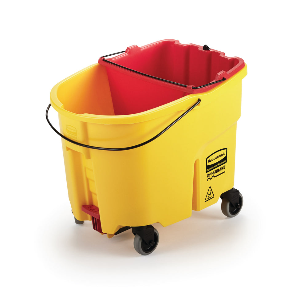 Rubbermaid Wavebrake 18 Qt Dirty Water Bucket, Red - 2064907