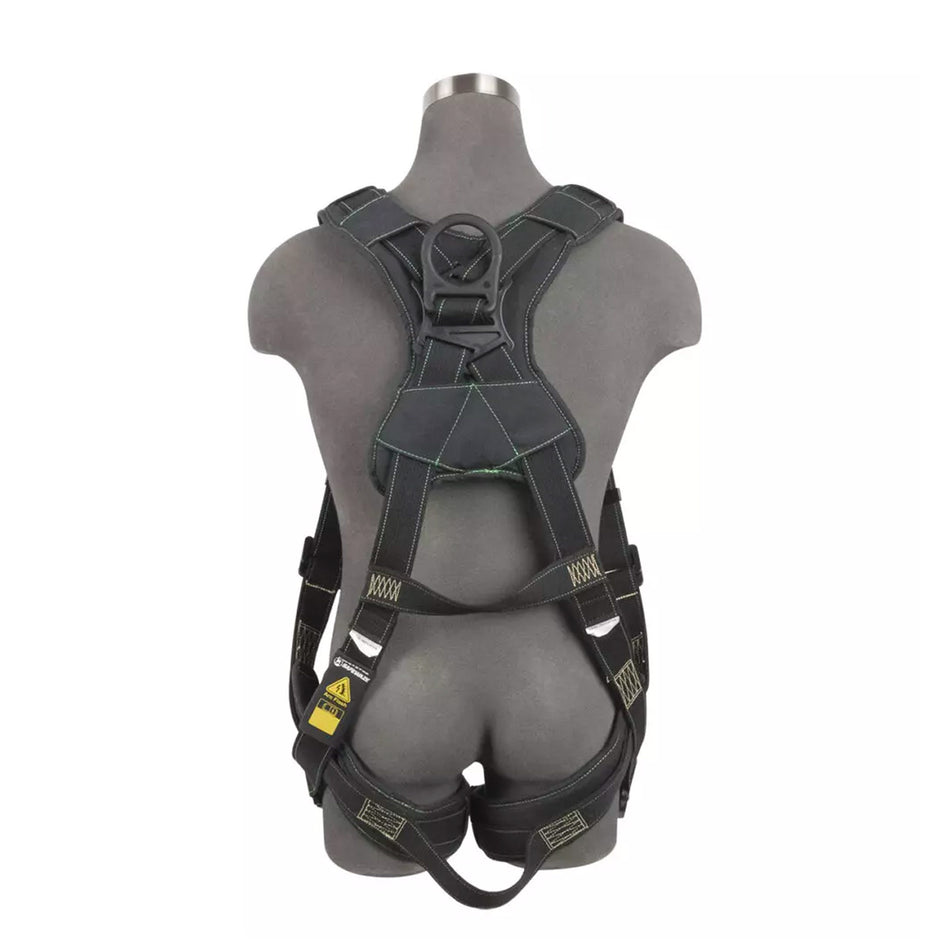 Safewaze Arc Flash Full Body Harness: DE 1D, DE QC Chest/Legs - 022-1982