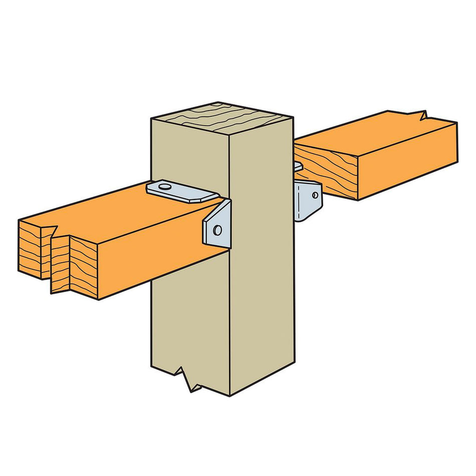 Simpson Strong-Tie Silver Steel Bracket 20 Ga. - FB24Z