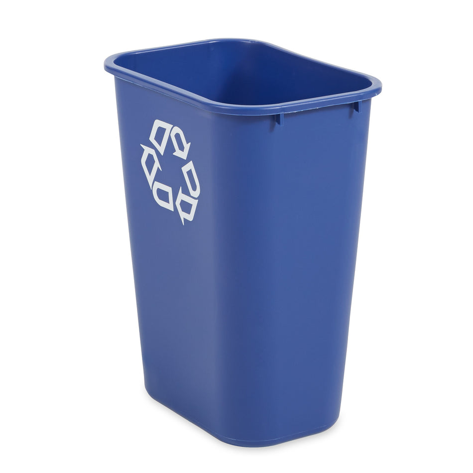 Rubbermaid Wastebasket Recycling Large 41 Qt Blue - FG295773BLUE