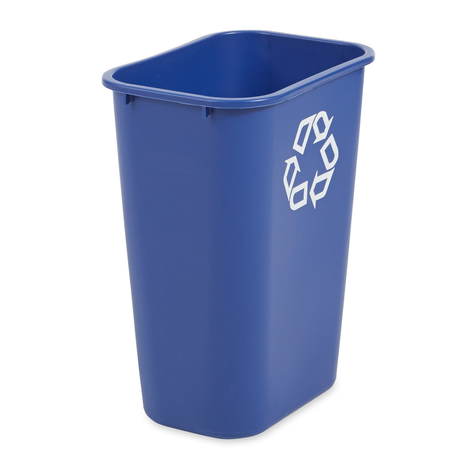 Rubbermaid Wastebasket Recycling Large 41 Qt Blue - FG295773BLUE