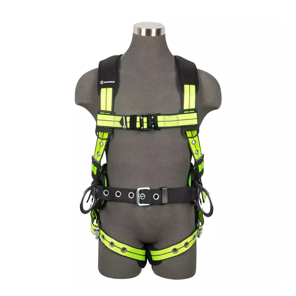 Safewaze PRO+ Construction Harness: 3D, QC Chest, TB Legs, TB Torso FS-FLEX270-M