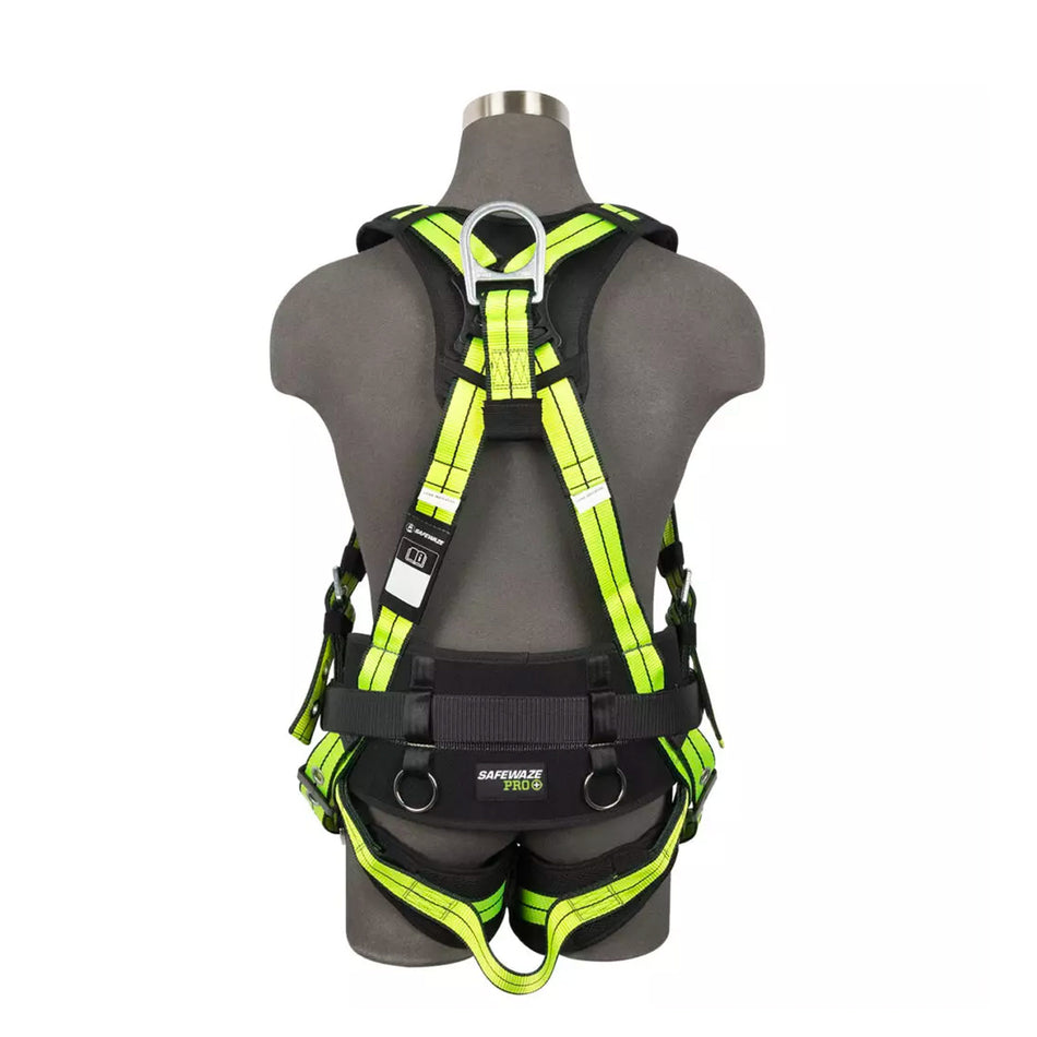 Safewaze PRO+ Construction Harness: 3D, QC Chest, TB Legs, TB Torso FS-FLEX270-M