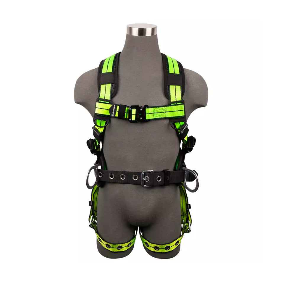 Safewaze PRO+ Construction Harness: 3D, QC Chest, TB Legs - FS-FLEX360-M