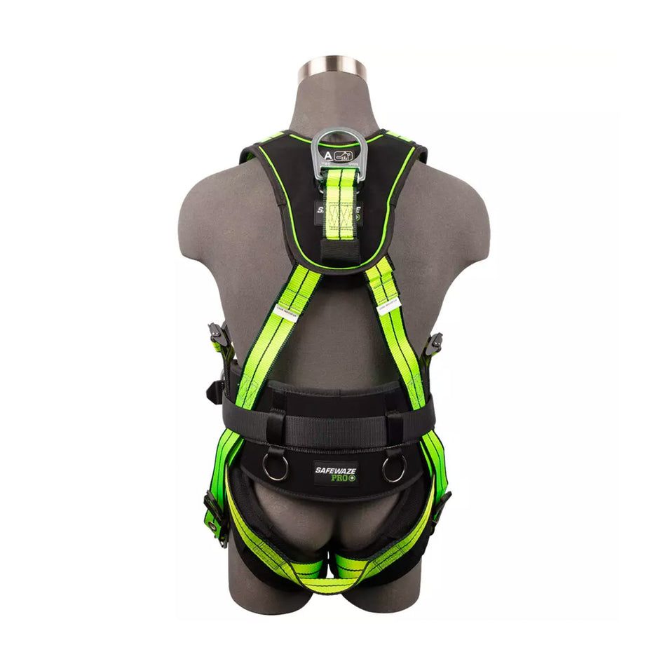 Safewaze PRO+ Construction Harness: 3D, QC Chest, TB Legs - FS-FLEX360-M