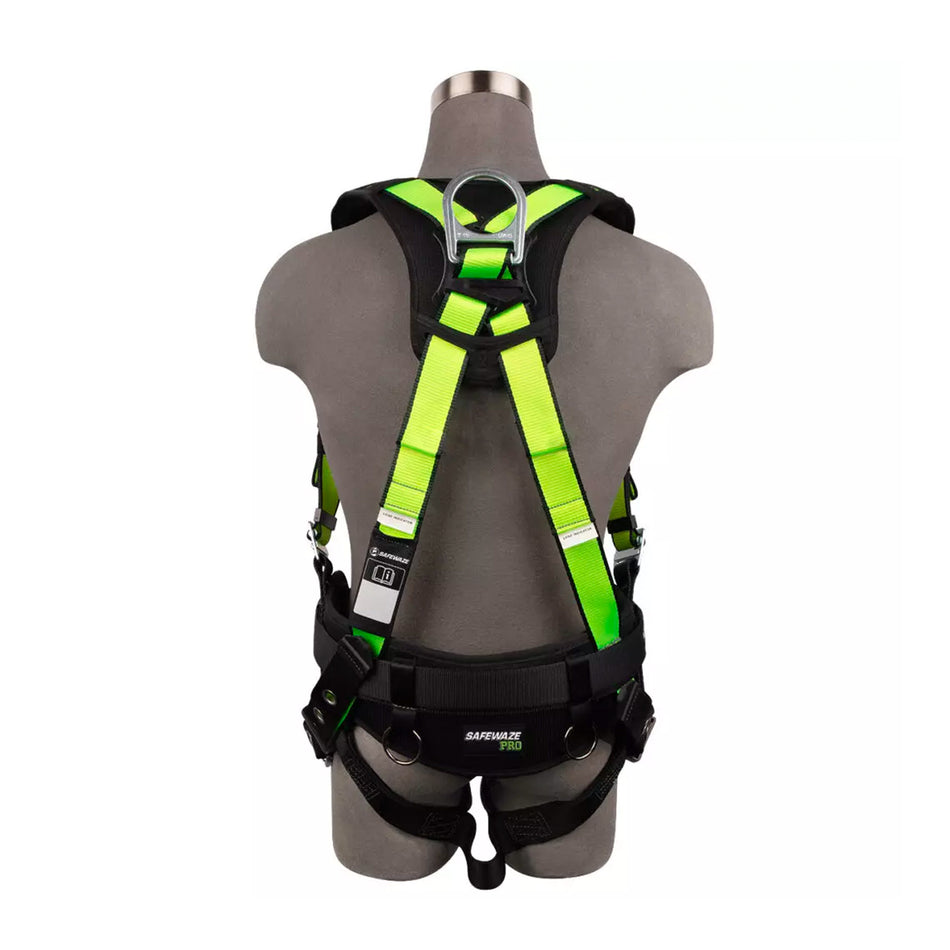 Safewaze PRO Construction Harness: 3D, QC Chest, TB Legs - FS170-QC-M