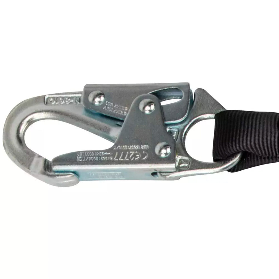 Safewaze PRO 6 ft. Stretch Energy Absorbing Lanyard: 12' FF, Snap Hook - FS88760-FF