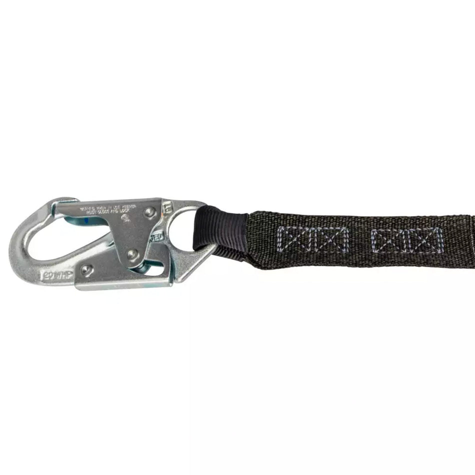 Safewaze PRO 6 ft. Stretch Energy Absorbing Lanyard: 12' FF Dual Leg, Snap Hooks FS88761-FF