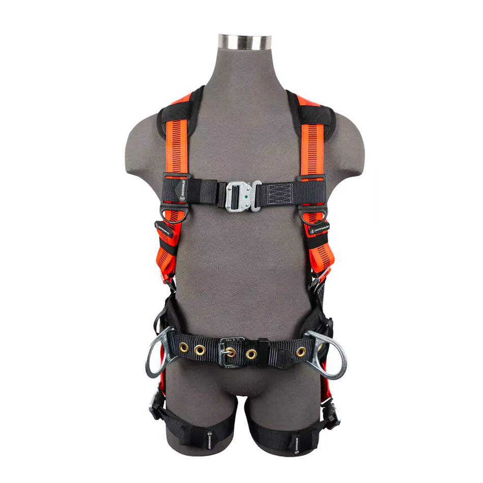 Safewaze V-Line Construction Harness: 3D, QC Chest/Legs - FS99160-E-QC-M