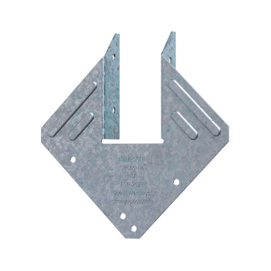 Simpson Strong-Tie 4 in. H X 4 in. W 18 Ga. Galvanized Steel Hurricane Tie - H1A