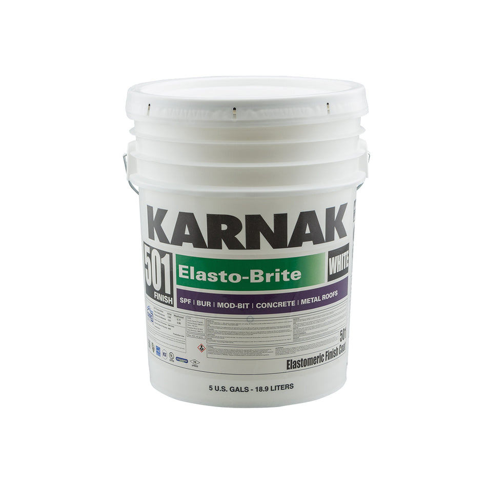 Karnak 501 Elasto-Brite Co-Polymer Elastomeric 100% Acrylic Emulsion Coating (Various Sizes)