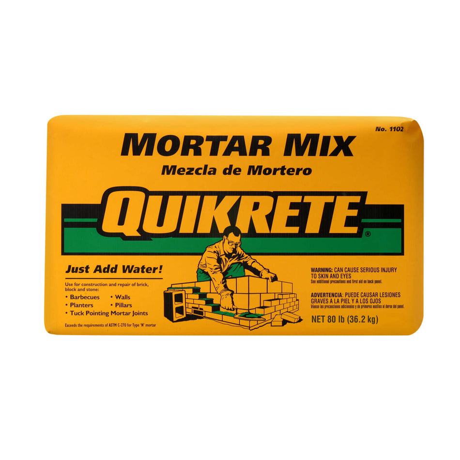 Quikrete Mortar Mix - 80 lb Bag - 1102