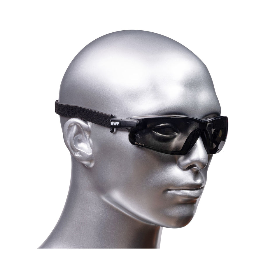 Spoggles - Safety Glasses & Safety Goggles Combined, Grey - SG6525GREYA/F