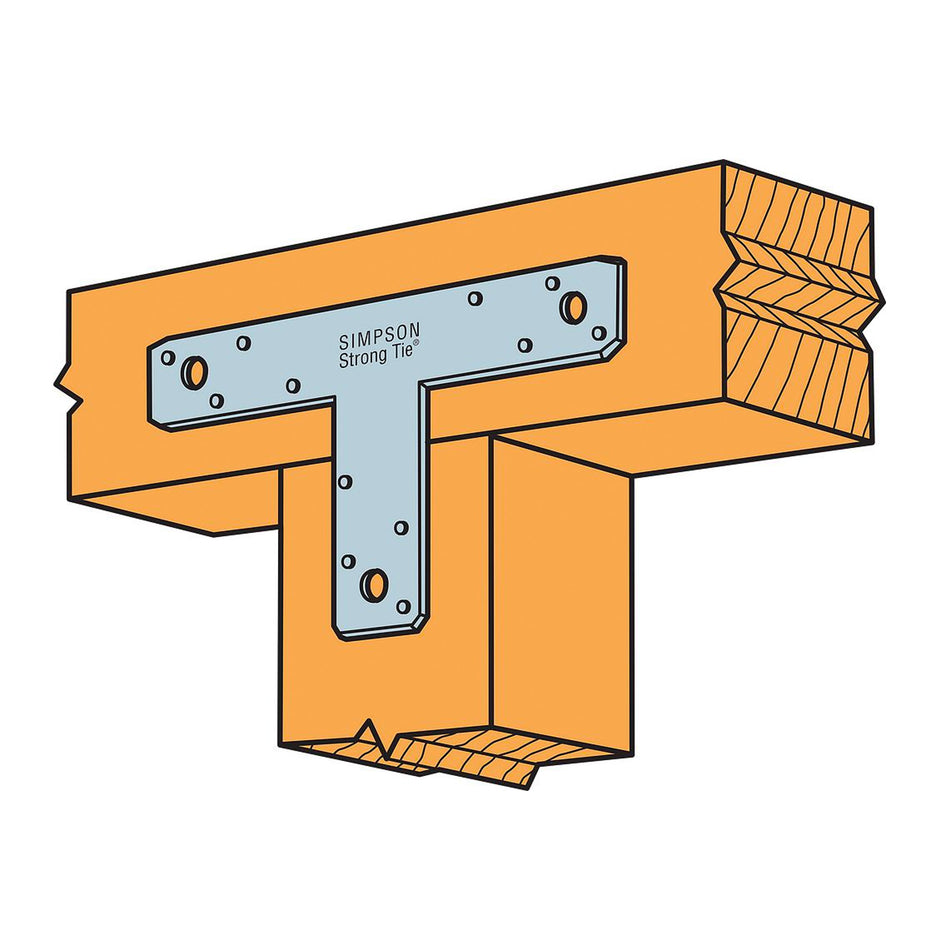 Simpson Strong-Tie 8 in. h X 12 in. w 14 Ga. Galvanized Steel T Strap - 128T