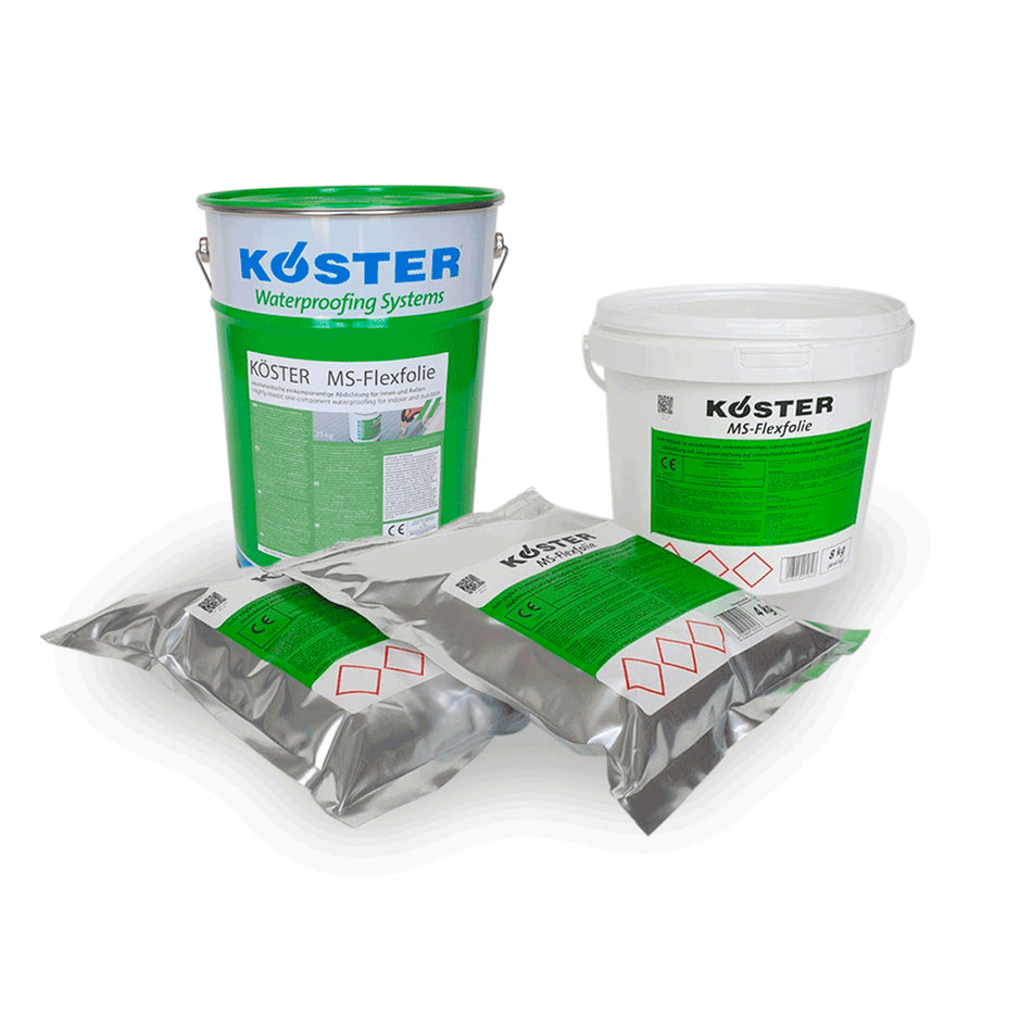 Koster MS Flex Foil Liquid Applied, Elastic, Crack Bridging Waterproofing Material - W 200