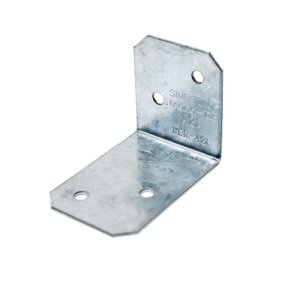 Simpson Strong-Tie 2 in. W X 1.4 in. L Galvanized Steel Angle - A21