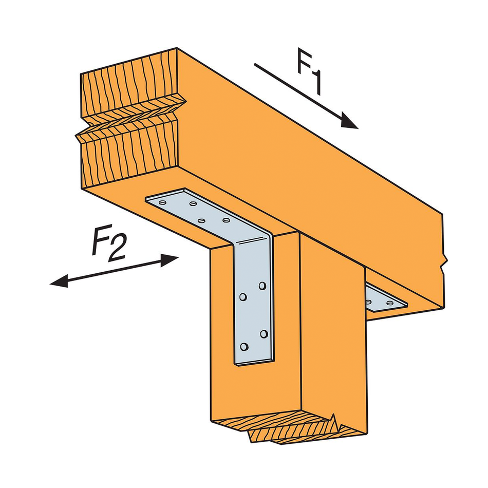 Simpson Strong-Tie 4.6 in. W X 1.5 in. L Galvanized Steel Angle - A44