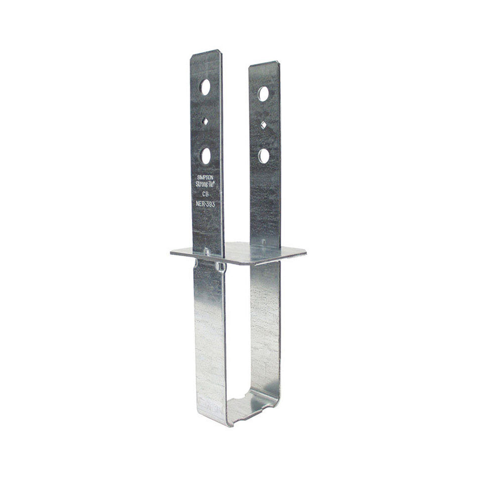 Simpson Strong-Tie 16.69 in. H X 3.94 in. W 7 Ga. Galvanized Steel Column Base - CB46