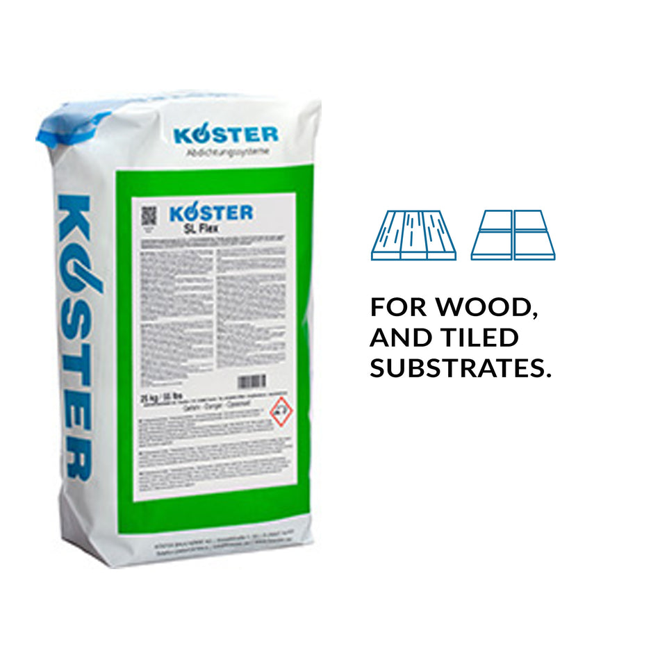 Koster SL FLEX - Self-Leveling Underlayment (Wood & Tile) - 50 lb Bag - SL 284 025