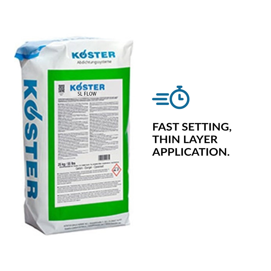 Koster SL FLOW - Fast Setting, Thin Layer Self-Leveling Underlayment - SL 281 022