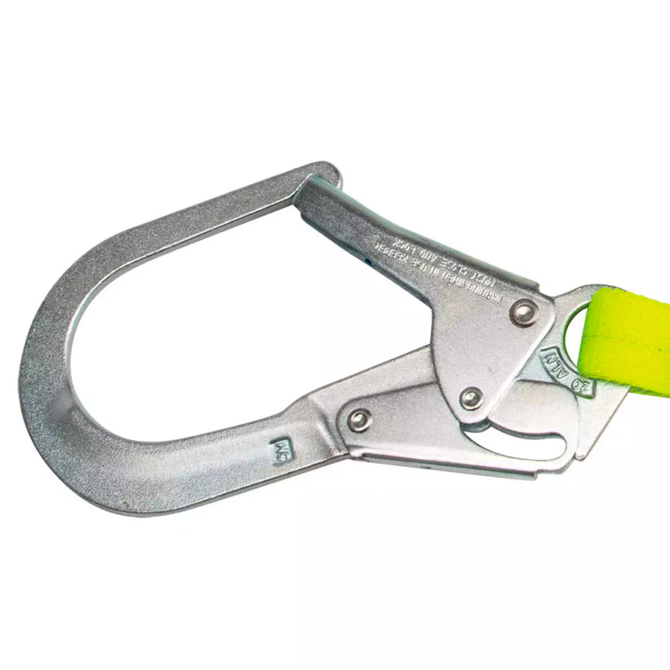 Safewaze PRO 6' Energy Absorbing Lanyard: Rebar Hook - FS565