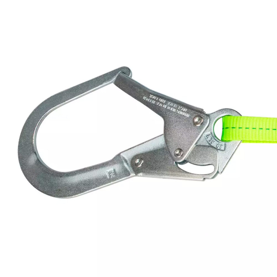 Safewaze PRO 6 ft. Energy Absorbing Lanyard: Dual Leg, Rebar Hook - FS566