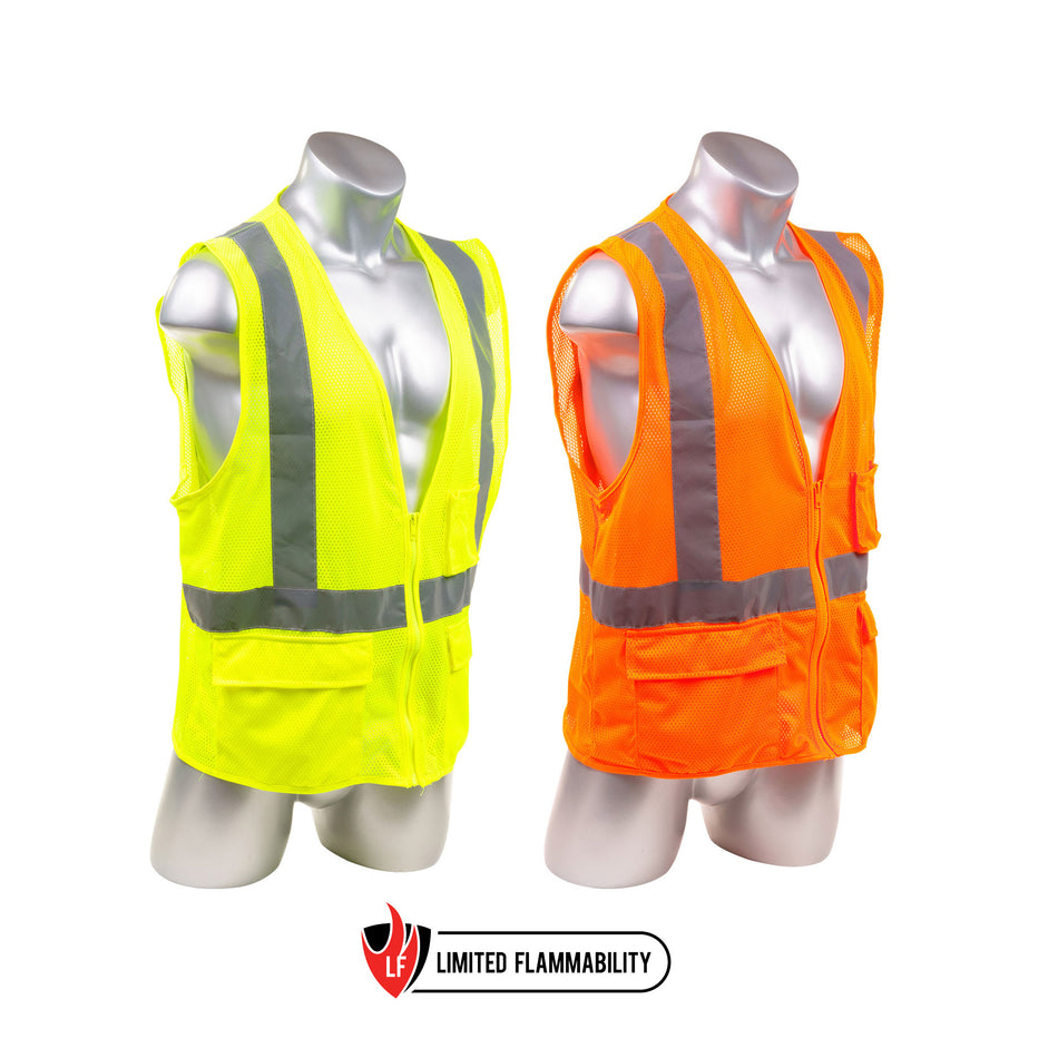 Palmer Safety Class 2 Safety Vests With 5 Pockets - SV2184