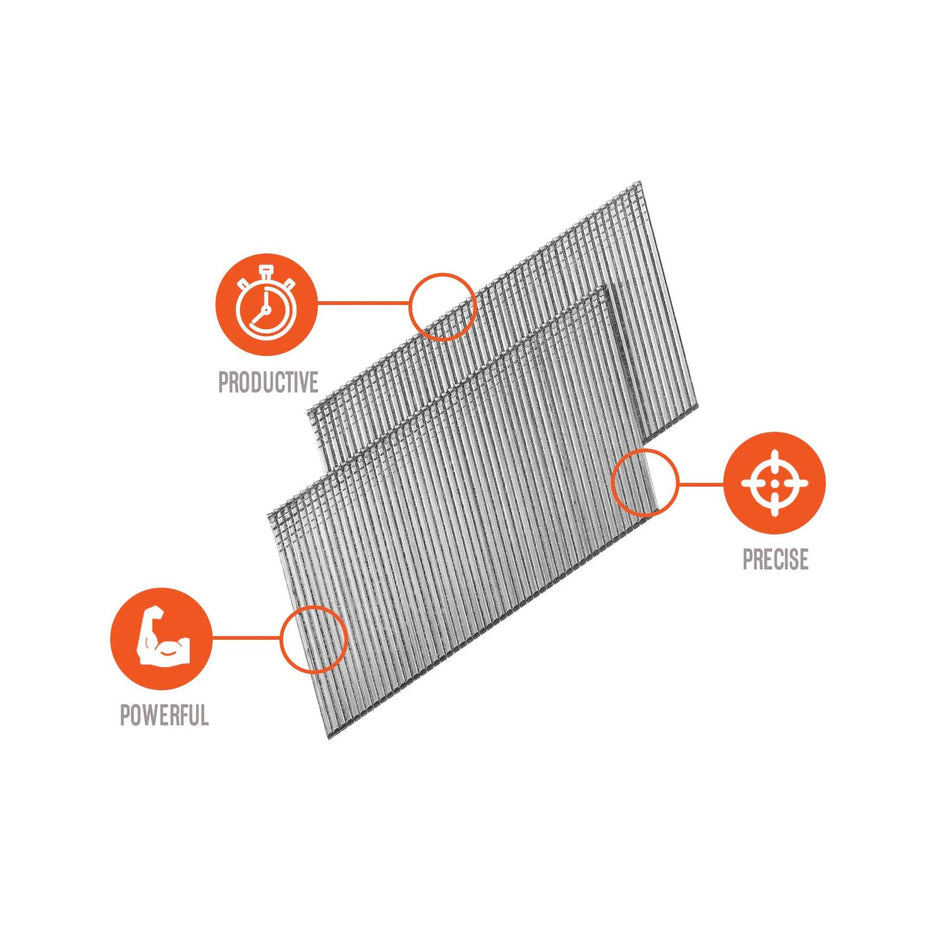 Paslode 2 in. 16 Gauge Angled Galvanized Finish Nails - 2000 qty - 650047