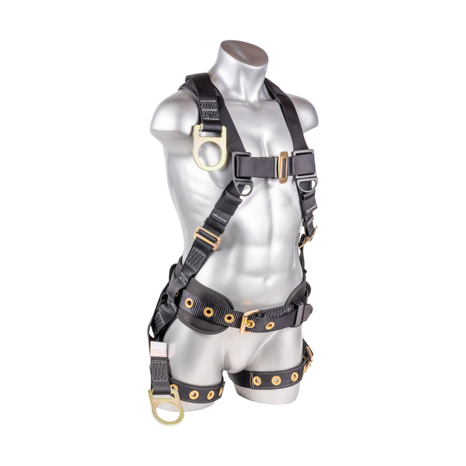 Palmer Safety 5 Point Harness - Oil Derrick Fall Protection Harness With Dual D-Ring Extender - H-OilDerrick2
