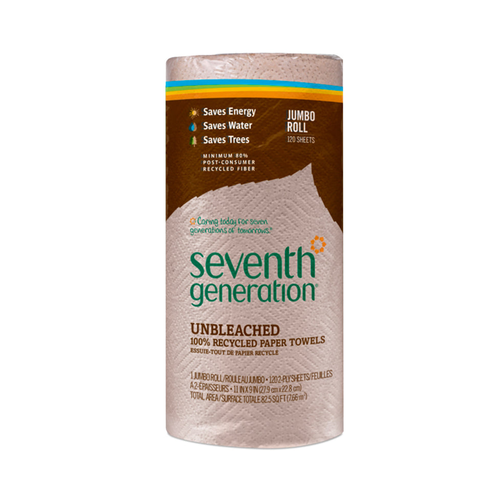 Seventh Generation Paper Towels - 120 Sheets - 2 ply - 1 Pack - 67230948