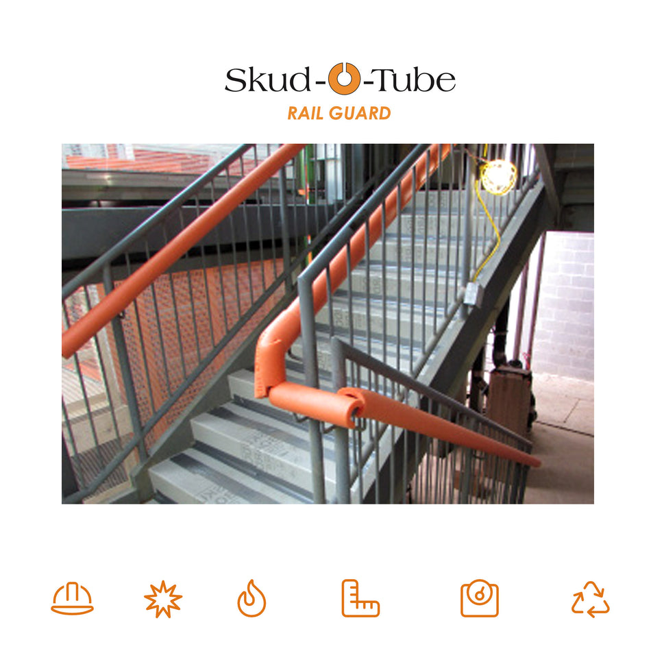 Skud-O-Tube Rail Guard - Fire & Flame Retardant Exterior & Interior Protection