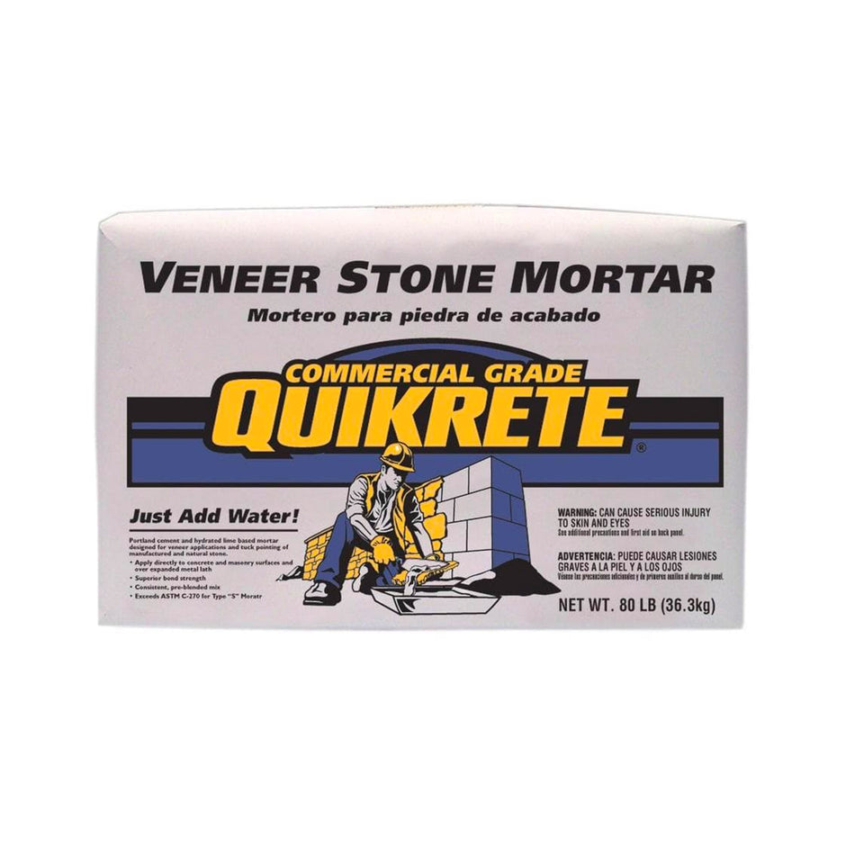 Quikrete Veneer Stone Mortar - 80 lb Bag - 1137-80